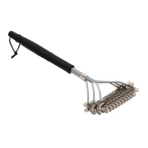 Three-head helix grill brush